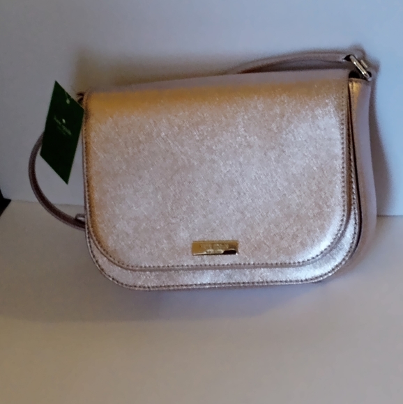 *♥Kate Spade Vintage Large Carsen Rose Gold Laurel Way Crossbody Purse WKRU5150 - Picture 9 of 14